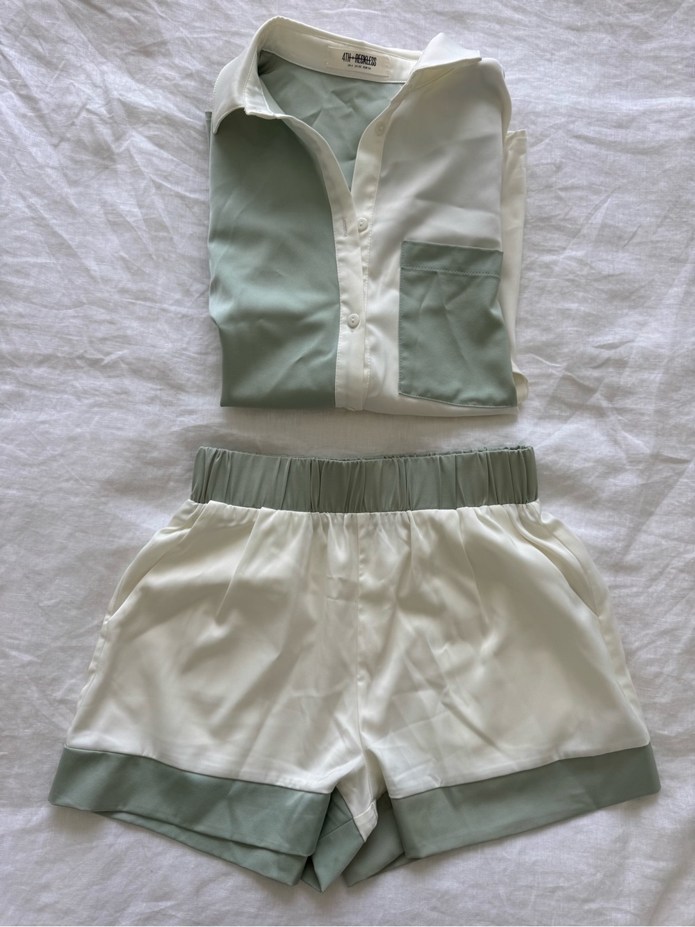 Satin Two Piece Set